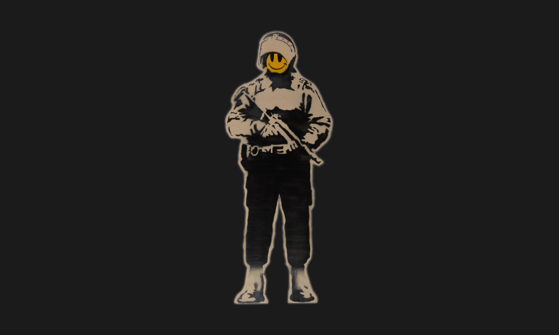 Banksy 작품 전시장 이미지