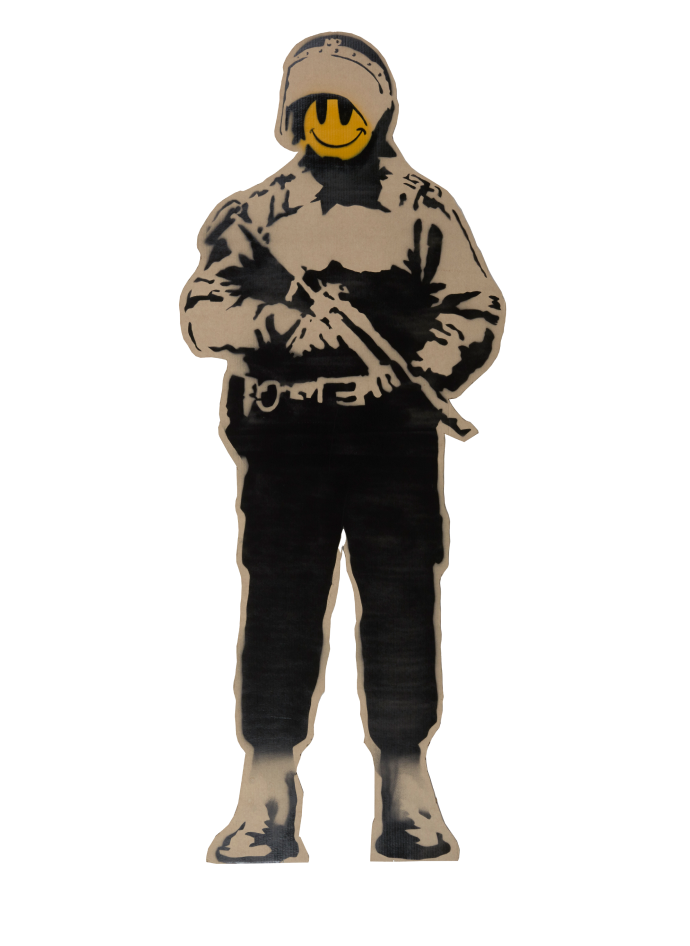 Banksy 작가의 모바일 작품 이미지