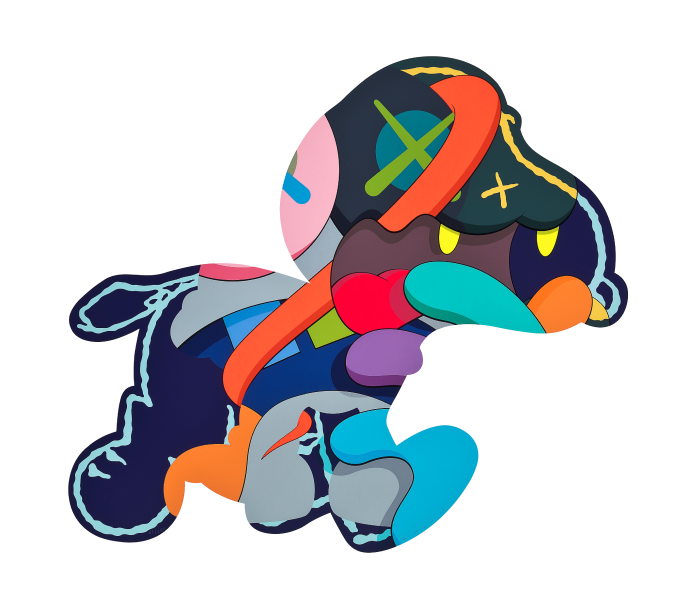 KAWS 작가의 모바일 작품 이미지