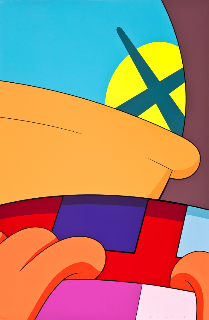 KAWS 작가의 모바일 작품 이미지