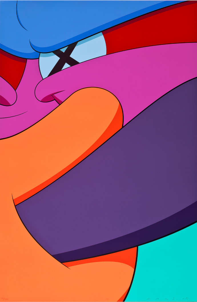 KAWS 작가의 모바일 작품 이미지