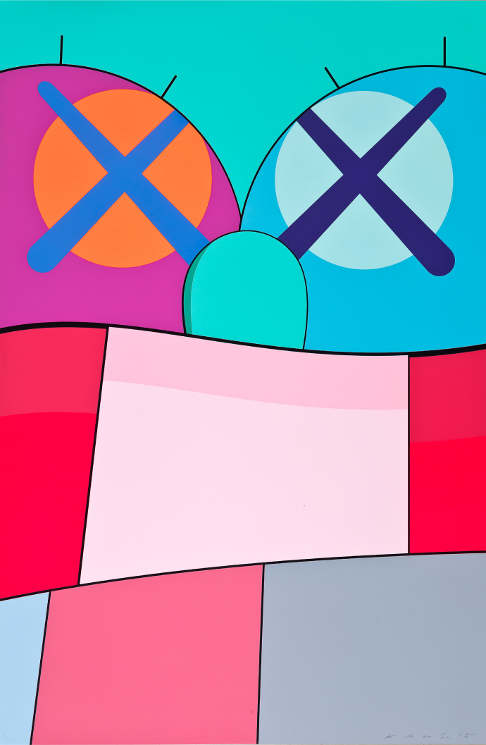 KAWS 작가의 모바일 작품 이미지